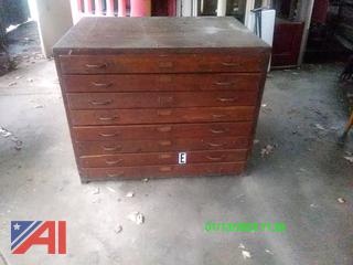 Oak Chest with Drawers